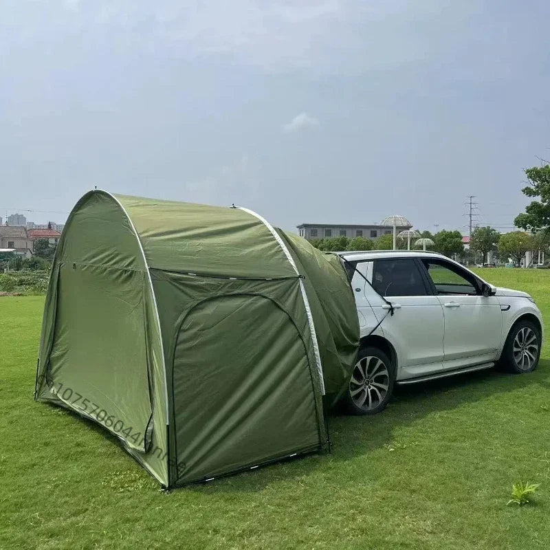 Military Green SUV Tent, Rear Car Connected Multifunctional Tent, Outdoor Camping Waterproof Windproof Tent