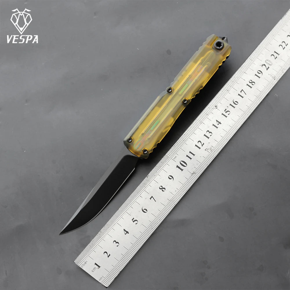 VESPA 0-point rotation M390 blade, 7075-T7 aluminum handle, outdoor EDC tool