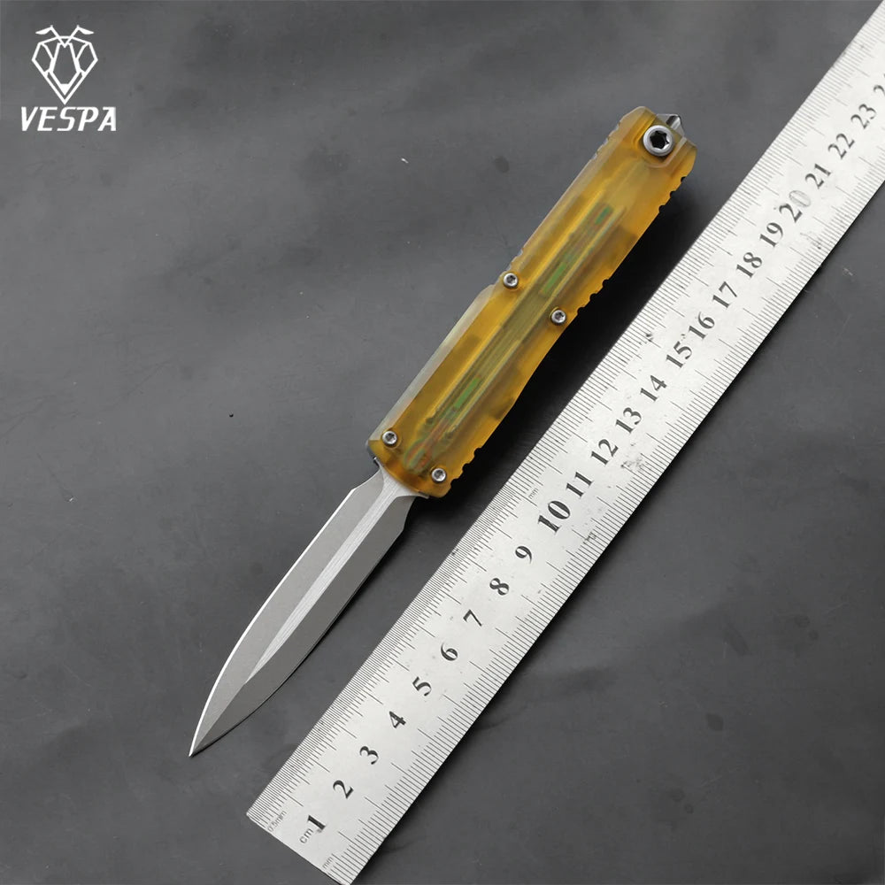 VESPA 0-point rotation M390 blade, 7075-T7 aluminum handle, outdoor EDC tool