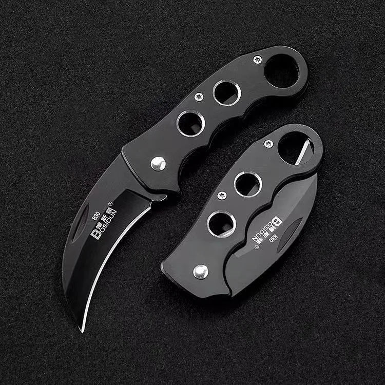 Outdoor Eagle Claw Military Knife Curved Detached Express Short Personalized Carrying Wolf Folding Knife Camping Survival Knife