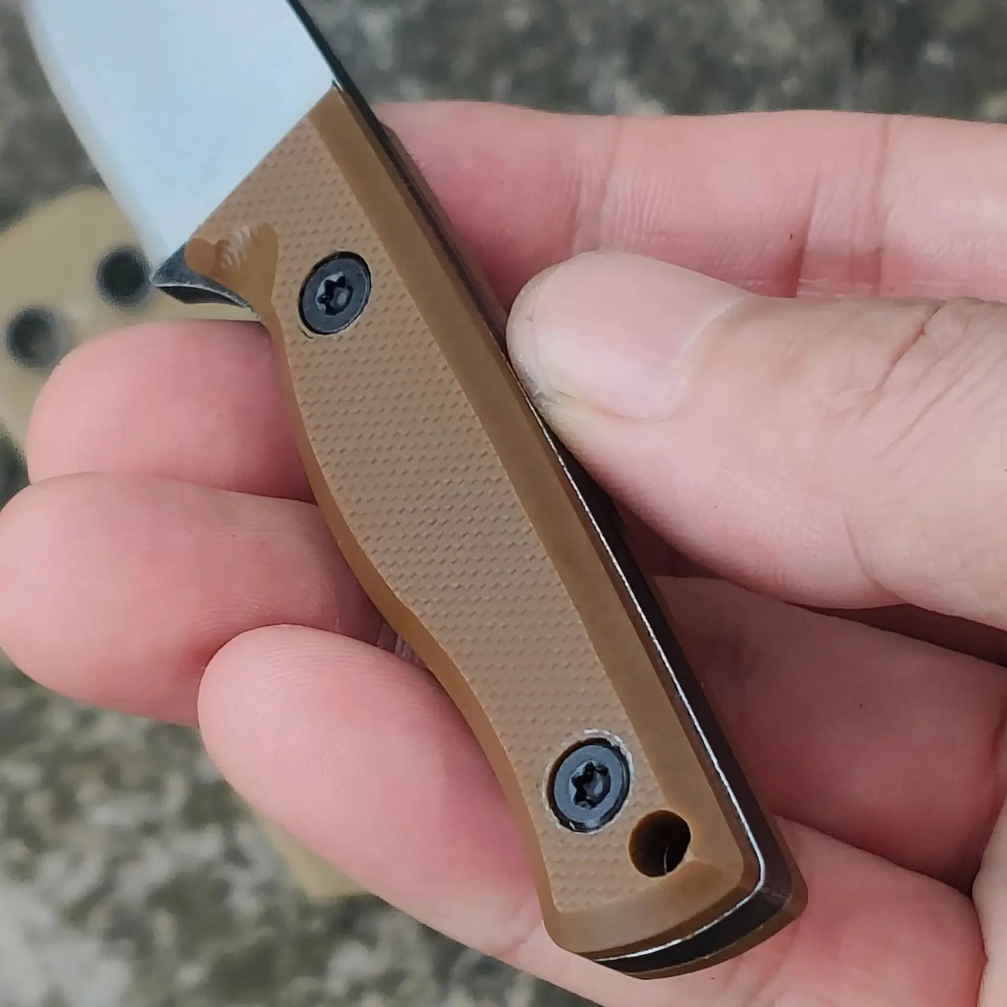 New G10 Handle Outdoor Camping Survival Fixed Blade Straight Knife EDC 420 Stainless Steel Sharp Neck Knives With Kydex Sheath