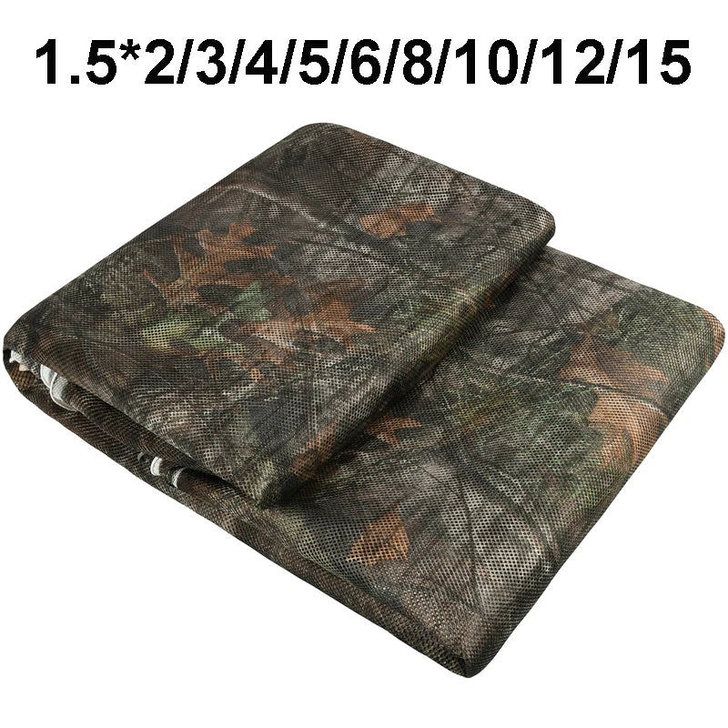 Camo Hunting Netting 1.5*2/3/4/5/6/8/10/12/15m 300D Tree2 Sunshade Garden Tent Hood Background Decoration Snow Winter Camouflage