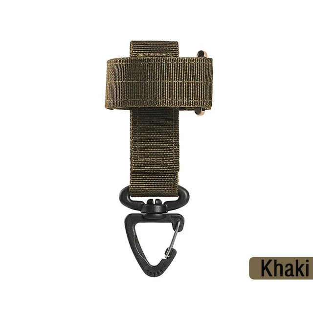 Mountaineering Buckle Outdoor Keychain Tactical Gear Clip Keeper Pouch Belt Keychain Gloves Rope Holder Military Hook Camping