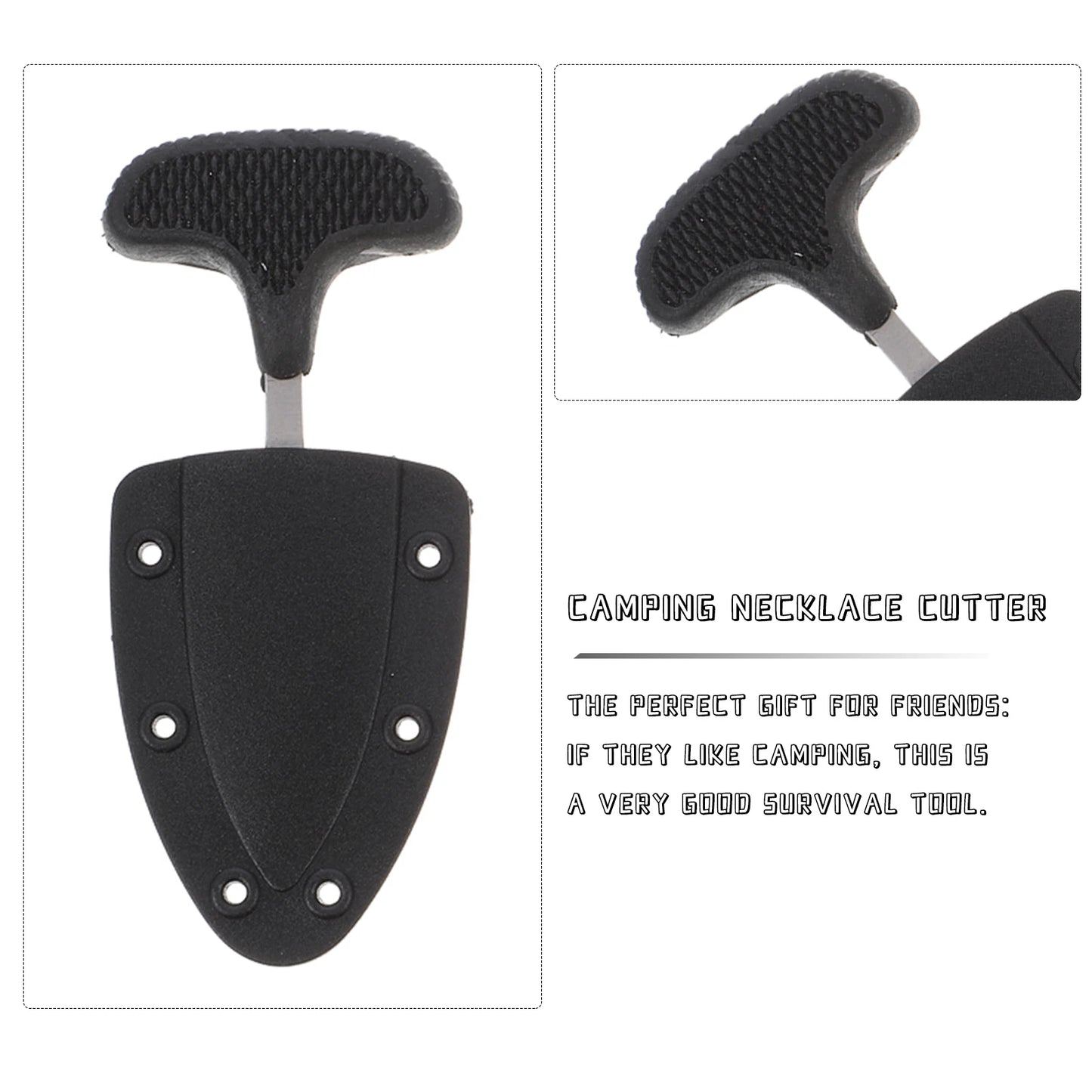 1/2Pcs Multifunctional Necklace Cutters Outdoor Camping Cutters Portable Cutters Hanging Necklace Knife Portable Camping Knife