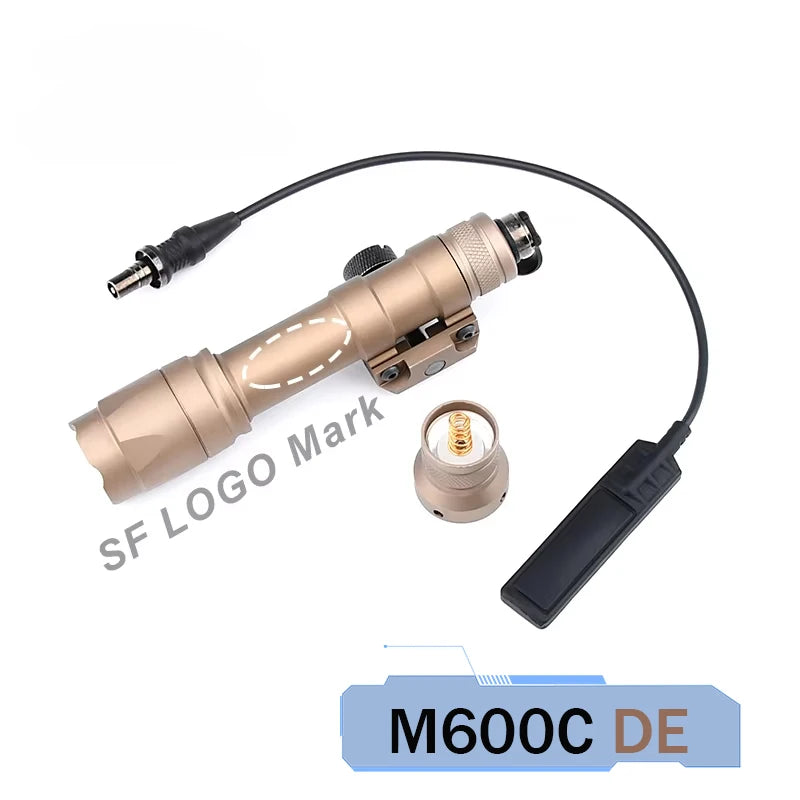 DBAL A2 Red Green Dot Laser Surefi M300 M600 Flashlight Pressure Switch Hunting Airsoft Weapon Light For 20mm MLOK KEYMOD Rail
