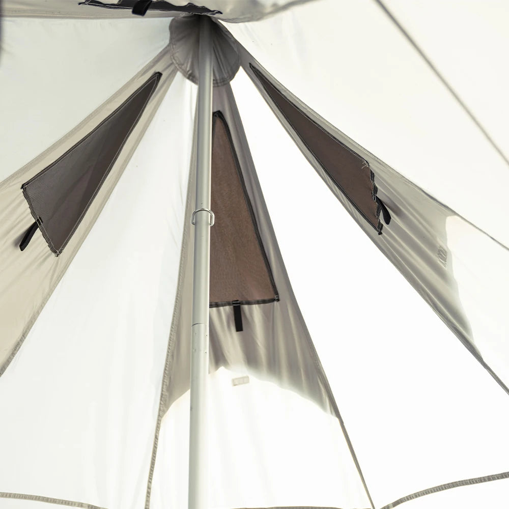 MOBI GARDEN Camping Pyramid Tent 4-6 Person Waterproof UV Protection Home Outdoor 3 Seasons Forest Tower 280