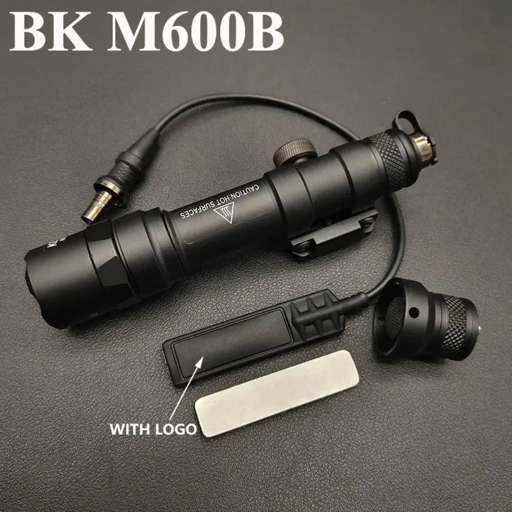 M300B M600B Tactical LED Strobe Flashlight Weapon Gun Light Fit MLOK 20MM Rail Scout Light with Switch for Outdoor Hunting