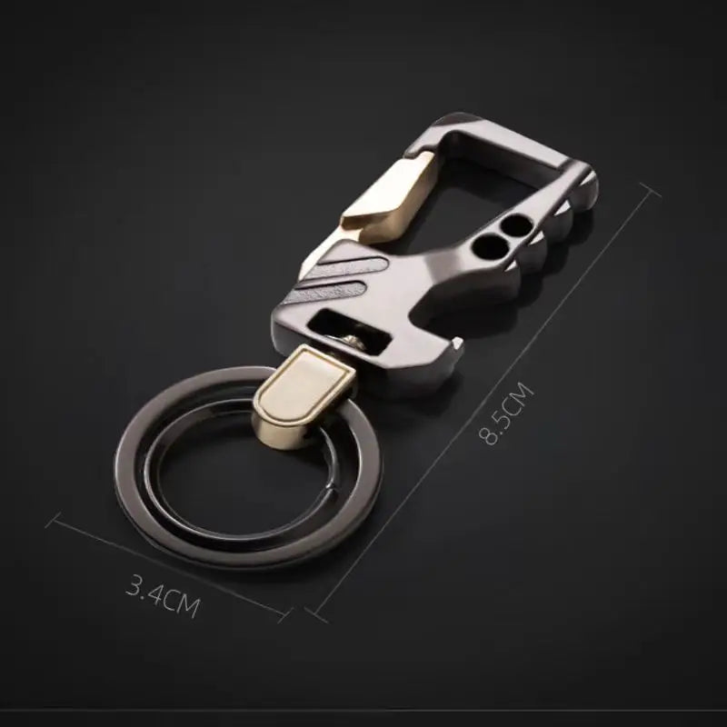 Multifunctional Men's key Chain Metal Waist Belt Clip Anti-lost Buckle Key ring Accessories Car keychain Bottle Opener Pendant