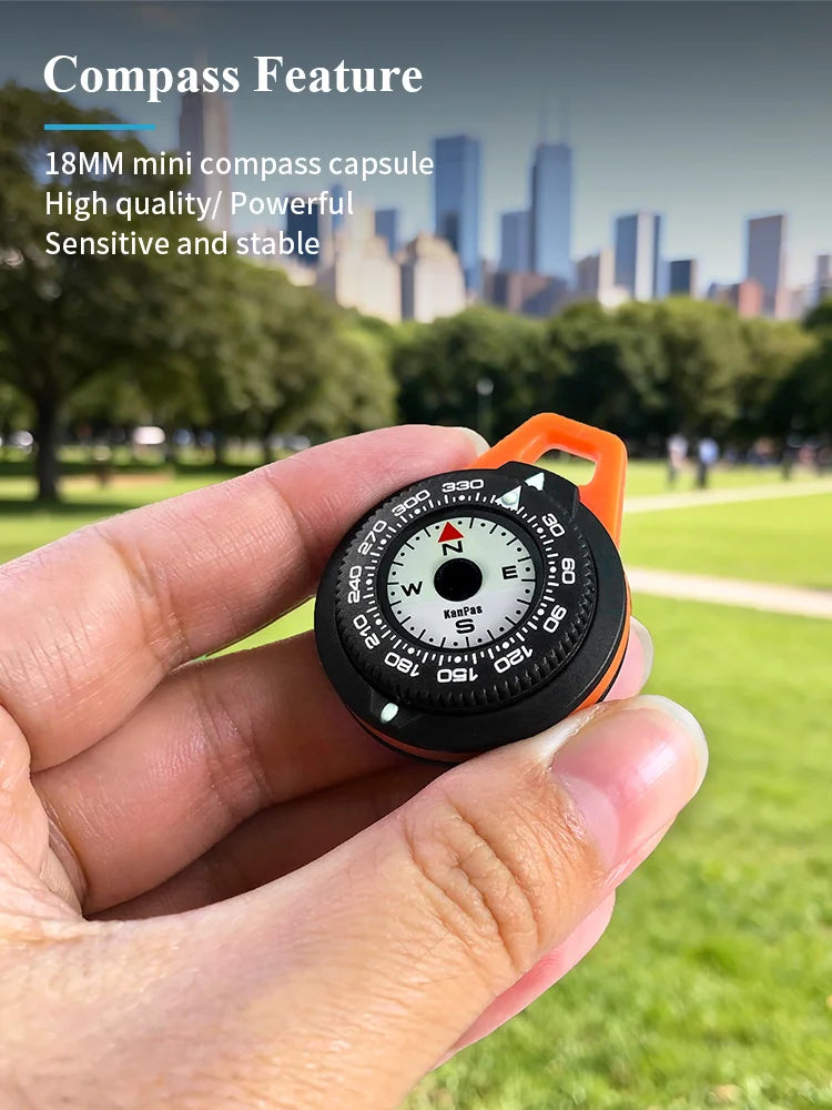 Kanpas EDC Outdoor Compass / Diving compass with Luminous /High Quality compass /Turnable Bezel/K18
