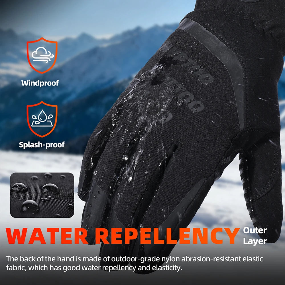Winter Fleece Hunting Gloves Thermal TouchScreen Windproof Water-repellent Non-slip Accessories Sport Outdoor Hiking Camping Ski