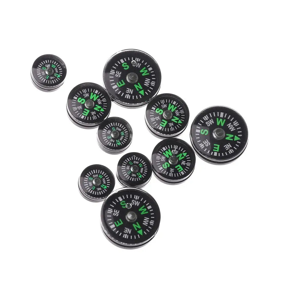 10pcs Mini Plastic North Navigation Survival Compasses Outdoora Accurate Compass Practical Guider Camping Hiking Tool