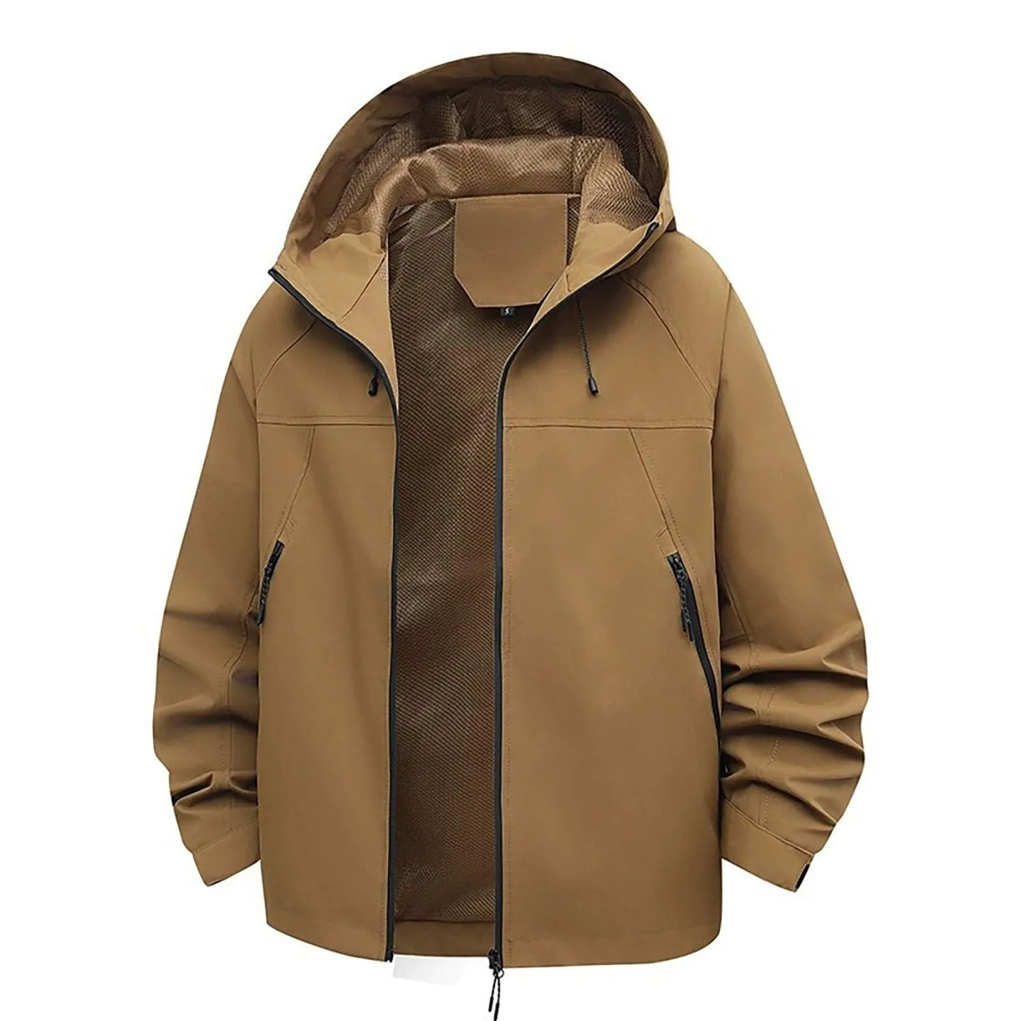 Women's Outdoor Jacket Casual Zipper Hooded Jacket Breathable Windproof Waterproof and Stain-resistant Mountaineering Clothing