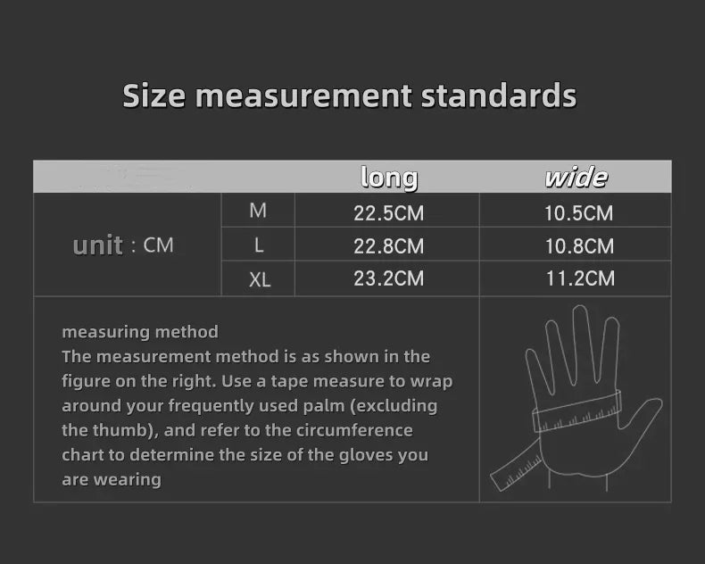 Winter Warm Tactical Gloves Rubber Shell Protection Thickened All Finger Touch Screen Anti-Slip Outdoor Riding & Camping Cold