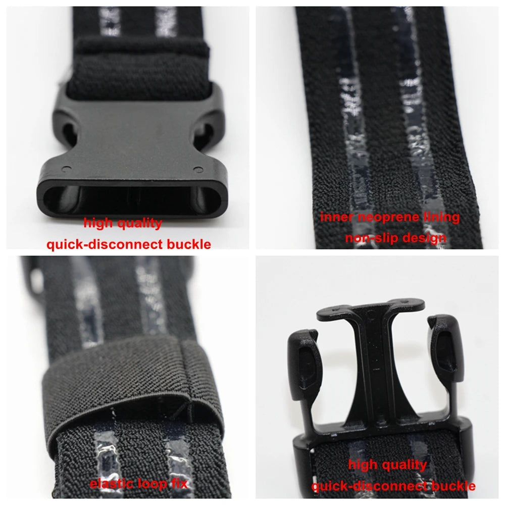 Tactical Elastic Anti-slip Thigh Belt Leg Strap Thigh Holster Bond Leg Hanger with Quick-Release Buckle Hunting Accessories Gear