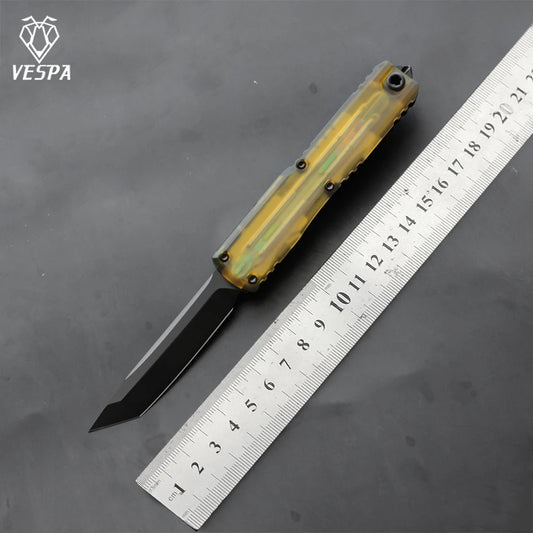 VESPA 0-point rotation M390 blade, 7075-T7 aluminum handle, outdoor EDC tool