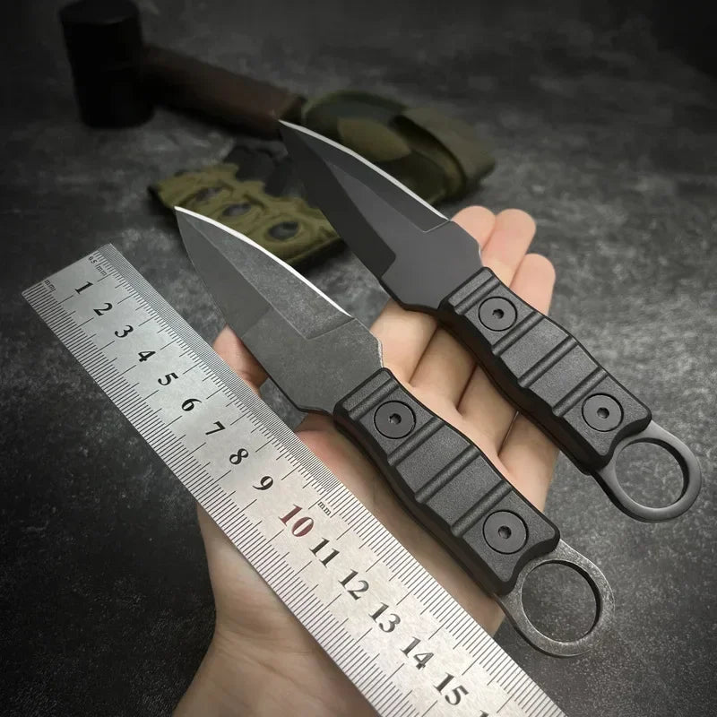 Outdoor  Straight Knife High Hardness SurvivalKknife Camping EDC Portable Utility Knife K Sheath Hunting Camping Tool