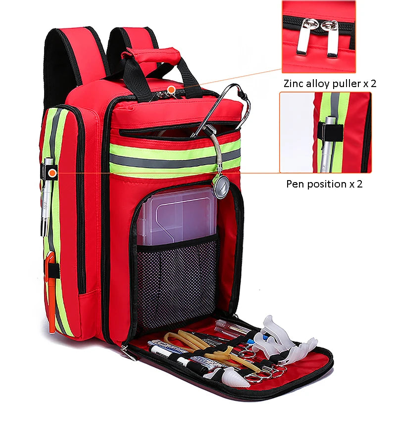 Disaster Relief Bag First Aid Kit Emergency Rescue Backpack Large Capacity Classified Storage Survival Kits Medical Organizer