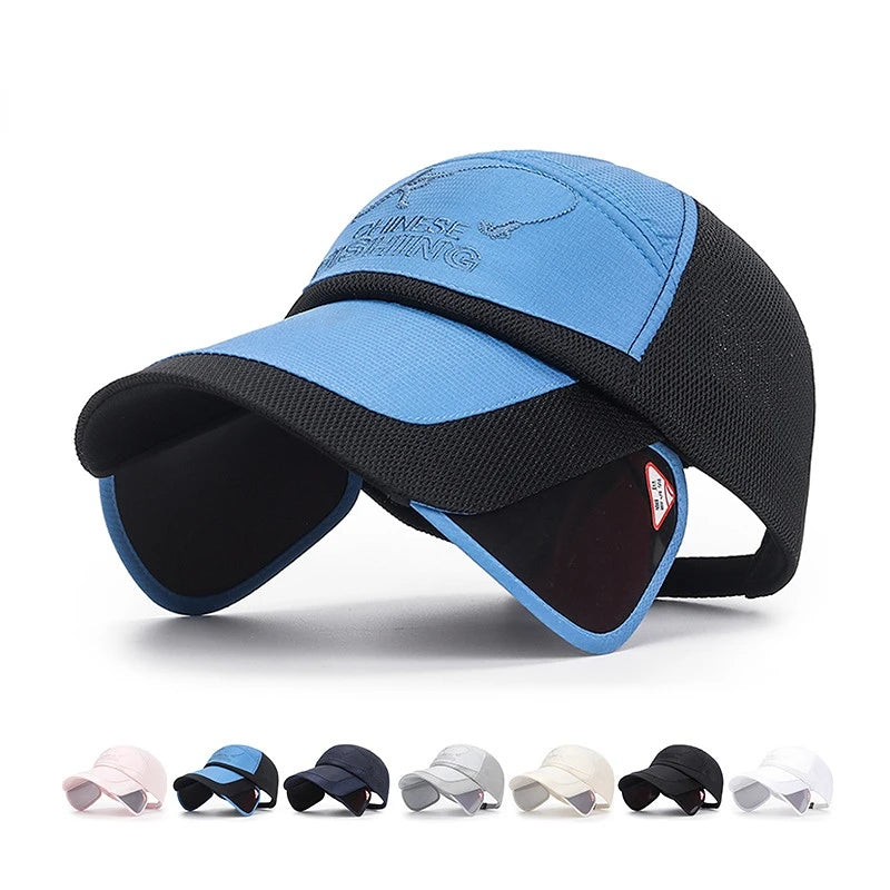 Sunvisor Adjustable Sunvisor Hats Fishing Cap Summer Outdoor Sports Travel Quick-drying Breathable Mesh Baseball Hat