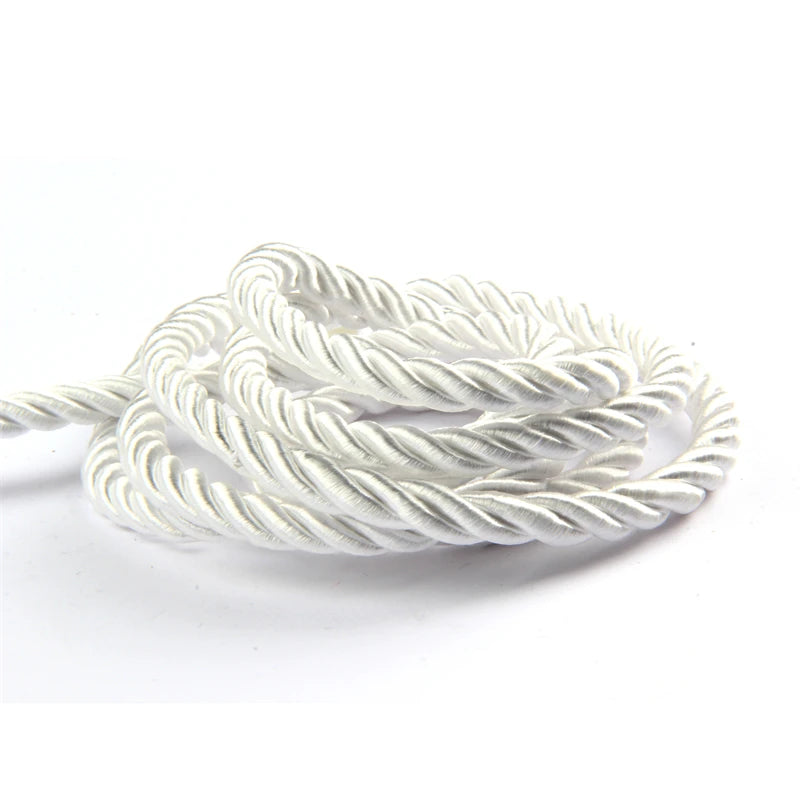 5YD/Lot 8mm Twisted Trim Cord Rope Nylon Rope For Home Decoration Accessories DIY Handmade Home Textile Decoration Braid Rope