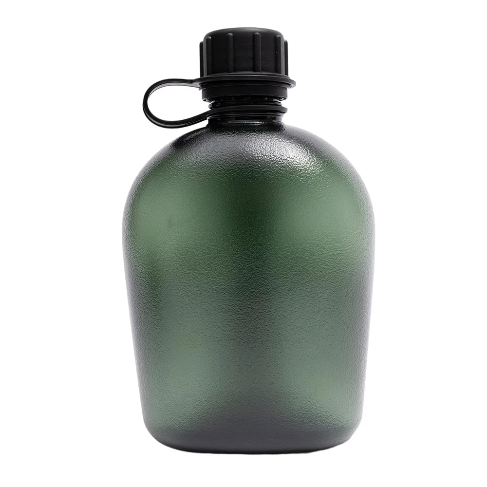 1L Portable Tritan Water Bottle Outdoor Mountain Climbing Tactics Military Enthusiast Outdoor American Training Camping Sports