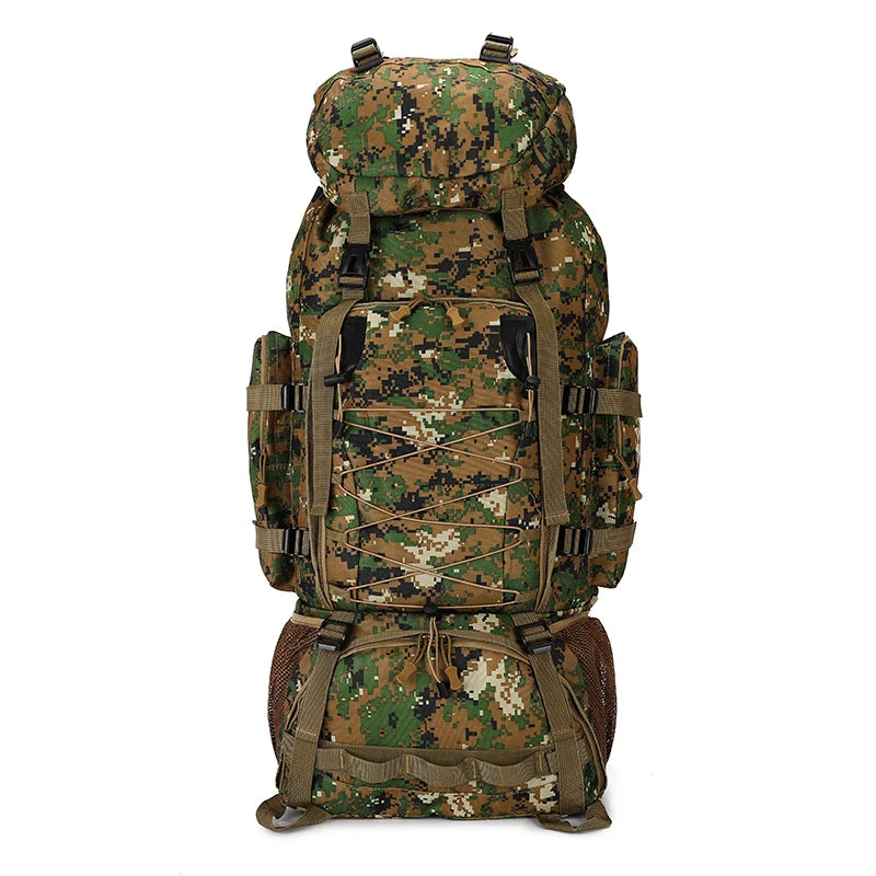 Tactical Climbing Backpack Large Capacity Travel Bag Outdoor Shoulder Camping Hiking Rucksack Men Women Mountaineering Backpack