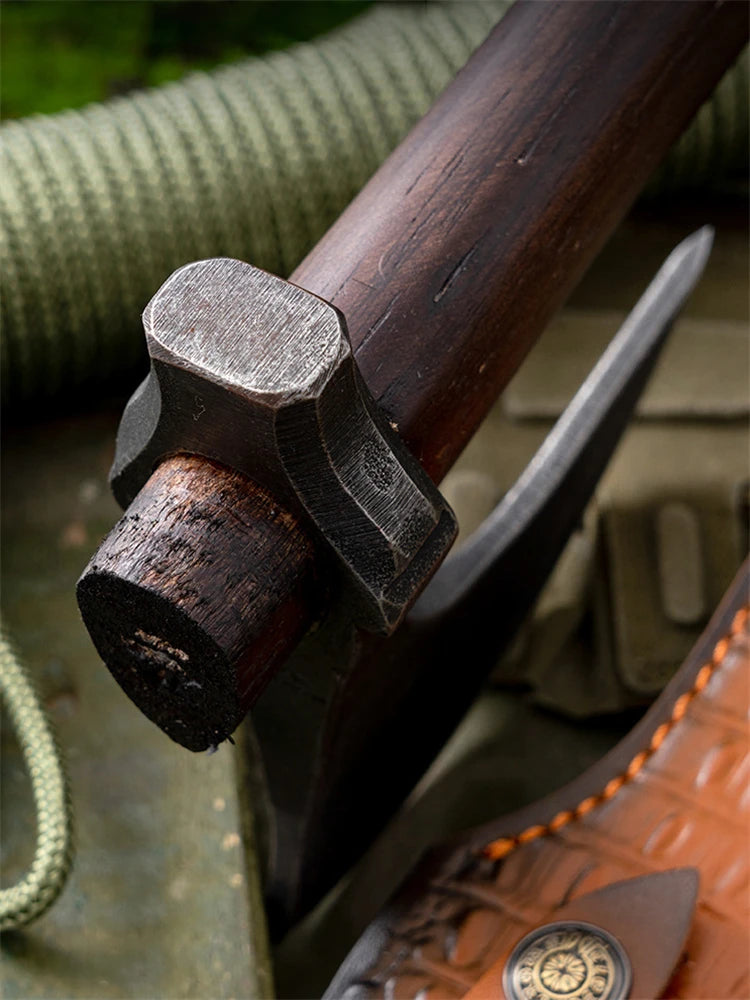 Handcrafted Axe Tactical Survival Outdoor Axe Camping Equipment Chopping Wood Ax Logging Mountain Multiuse Hand Tools Lumberjack