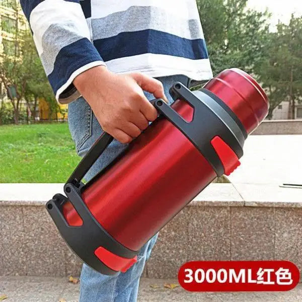 Large Capaci 2000ml Stainl Steel 304 Insulated Water Bottle Portable Outdoor Men's Women's Beverages Dining Utensils