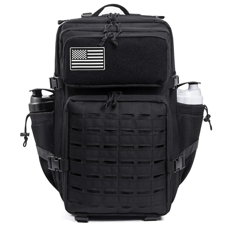 45L Tactical Backpack survival Bag Hunting MOLLE Backpack GYM For Men EDC Outdoor Hiking Rucksack Witch Bottle Holder