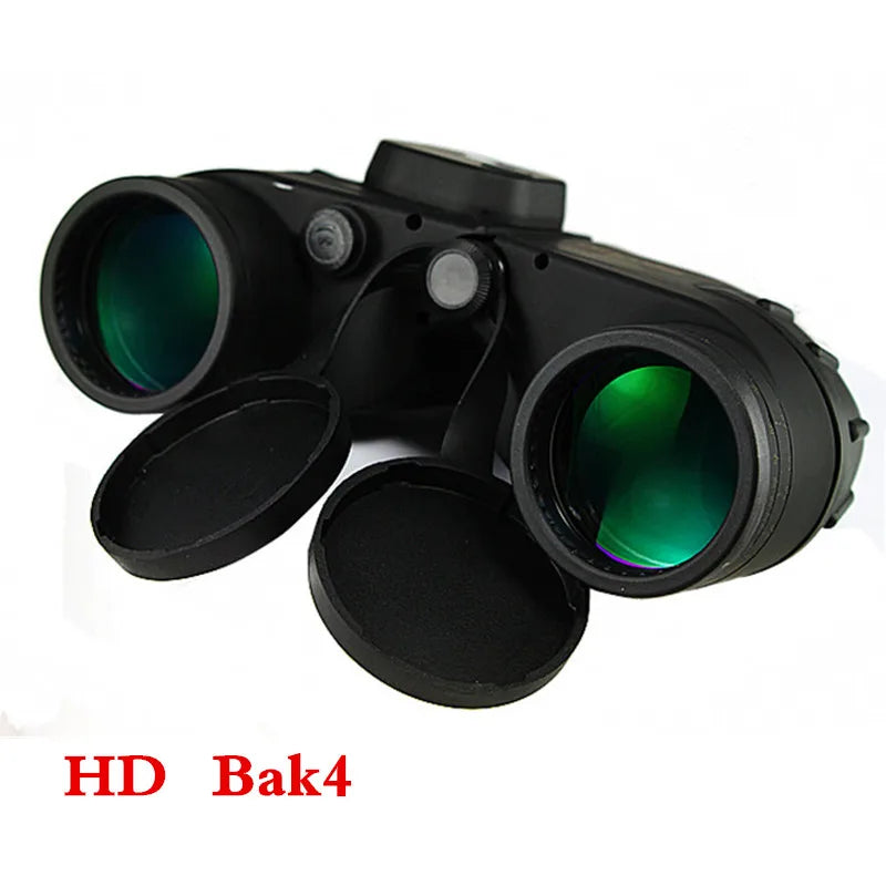 Waterproof Binoculars Nikula 7x50 Telescope Military Powerful Rangefinder Long Range With Digital Compass Night Vision Hunting