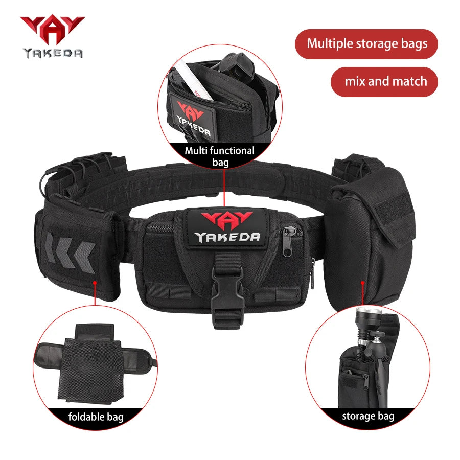 YAKEDA Detachable multifunctional belt suitable for outdoor hiking and camping