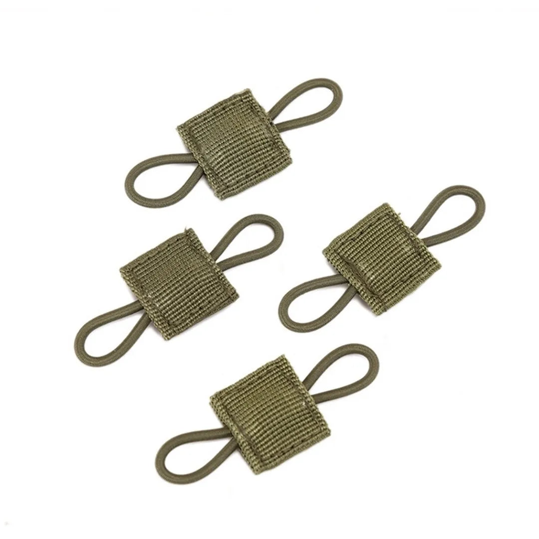 10pcs MOLLE Elastic Nylon Webbing Ribbon Buckle Outdoor Hiking Hunting Backpack Vest PTT Antenna Stick Pipe Binding Retainer