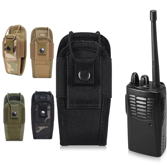 Universal Radio Holsters for Duty Belt Vest Radio MOLLE Pouch Tactical Walkie-Talkie Bag for Hunting Camping Adventure