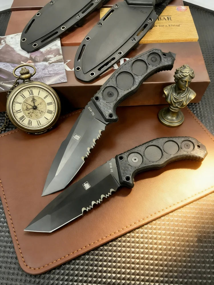 KA5557- Field tactical small straight knife, camping adventure knife, mountain climbing and fishing rescue tool, Fruit knife