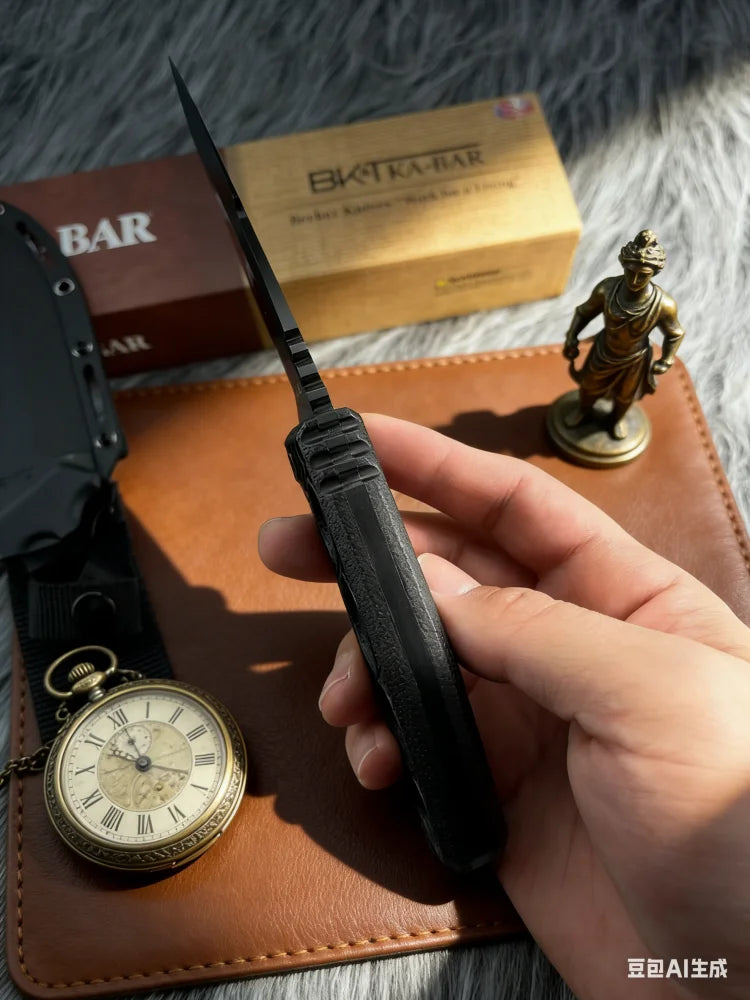 KA5557- Field tactical small straight knife, camping adventure knife, mountain climbing and fishing rescue tool, Fruit knife