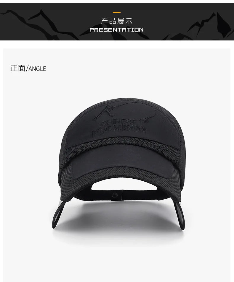Sunvisor Adjustable Sunvisor Hats Fishing Cap Summer Outdoor Sports Travel Quick-drying Breathable Mesh Baseball Hat