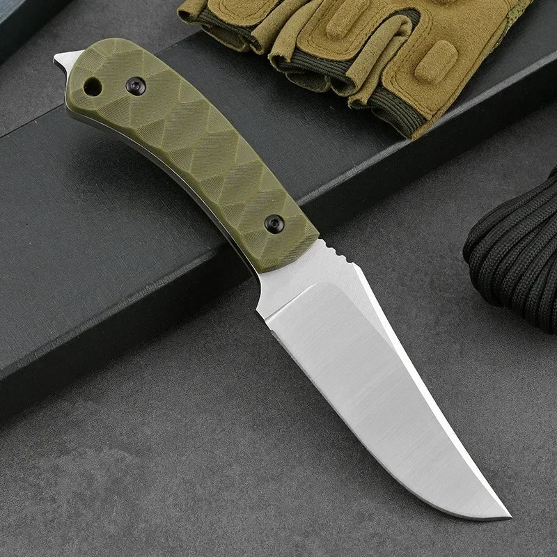 New Outdoor high hardness straight knife EDC wilderness camping survival  knife Portable knife multi-functional