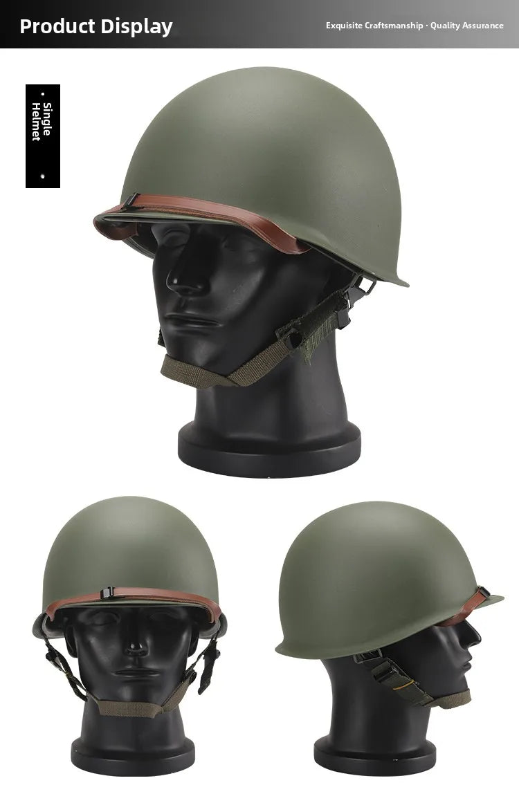 Tactical Battle Helmet Double Layer Anti-Lo Steel Helmet Field Brother Cany Heaear Film And TV Props Military Fan Gear