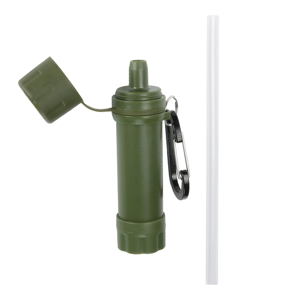 Personal Wild Life Emergency Water Filtering Tools Survival Water Purifier Straw for Outdoor Camping Hiking Hunting