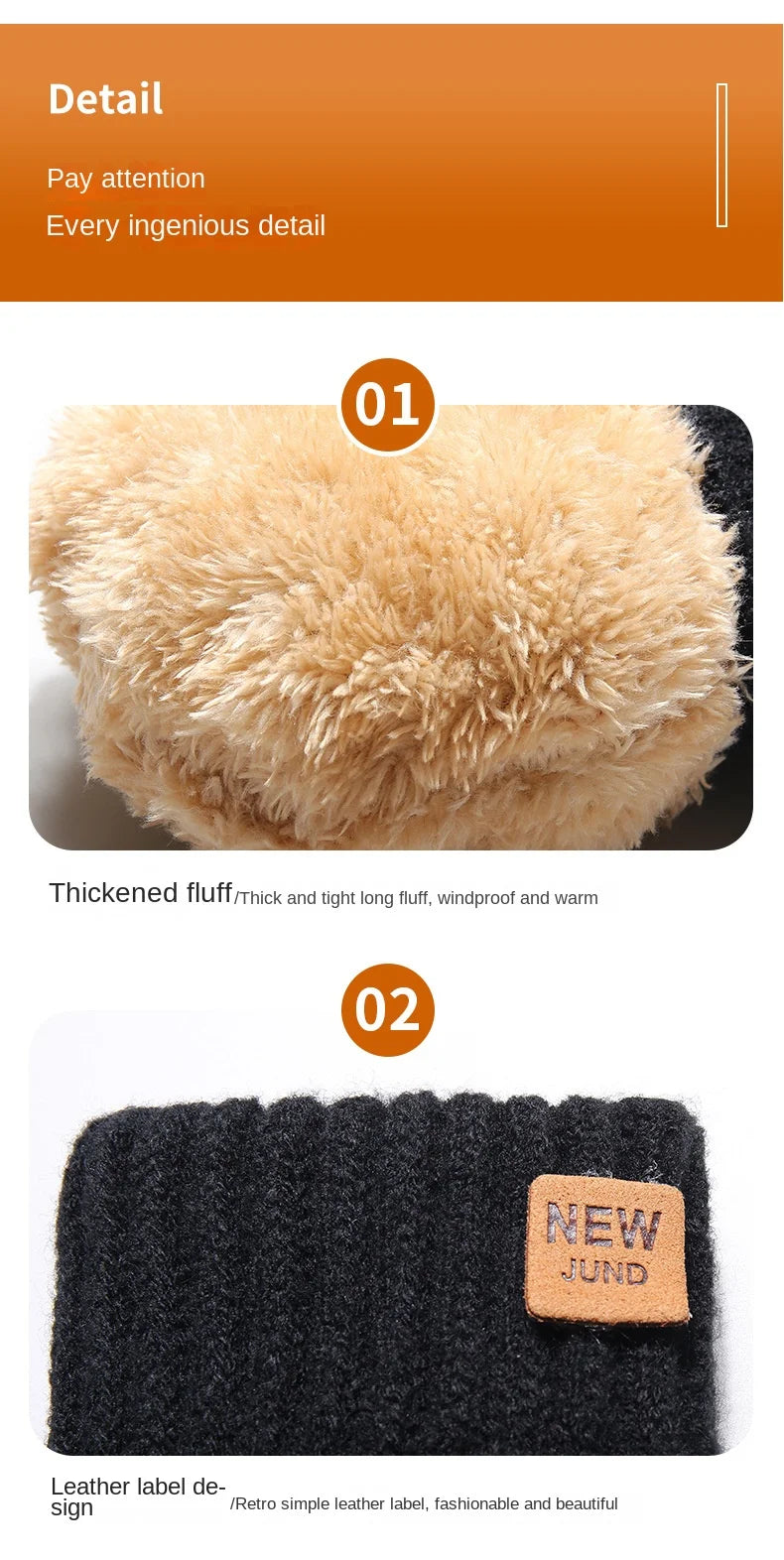 Wholesale Fleece Lined Fashion Warm Black Cable Knitted Winter Touch Screen Gloves