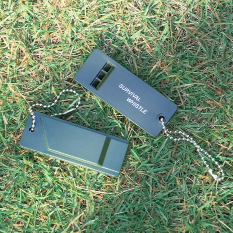 3PCS High Decibel Emergency Survival Whistle 3-Frequency Whistle Portable Keychain Camping Hiking Survival Whistle Outdoor Tools