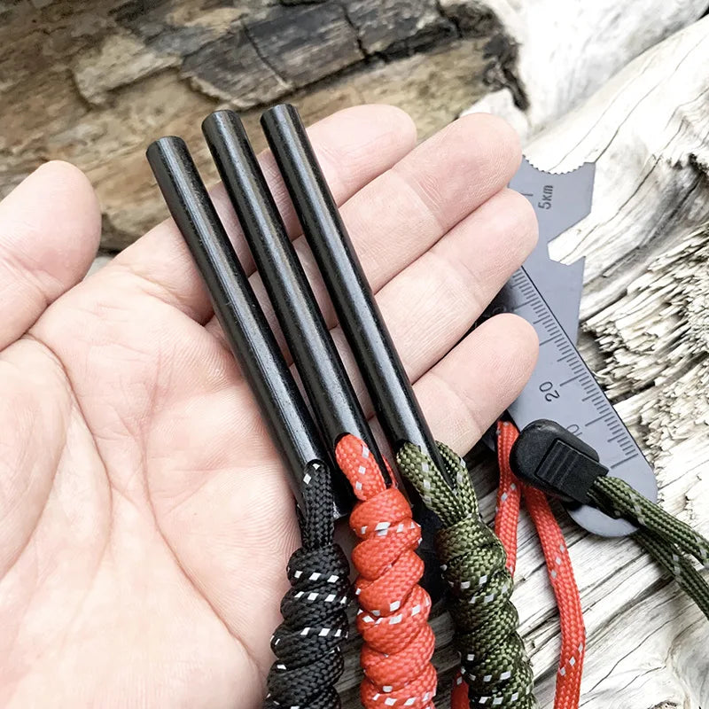 Bear Grylls Survival Fire Starter Magnesium Flint Rod Portable Emergency Firesteel Kit Lighters Smoking for Camping Hiking Tool