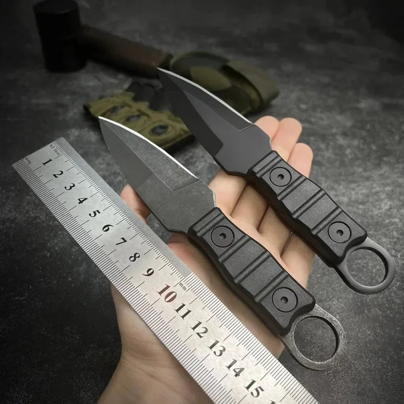 Outdoor  Straight Knife High Hardness SurvivalKknife Camping EDC Portable Utility Knife K Sheath Hunting Camping Tool
