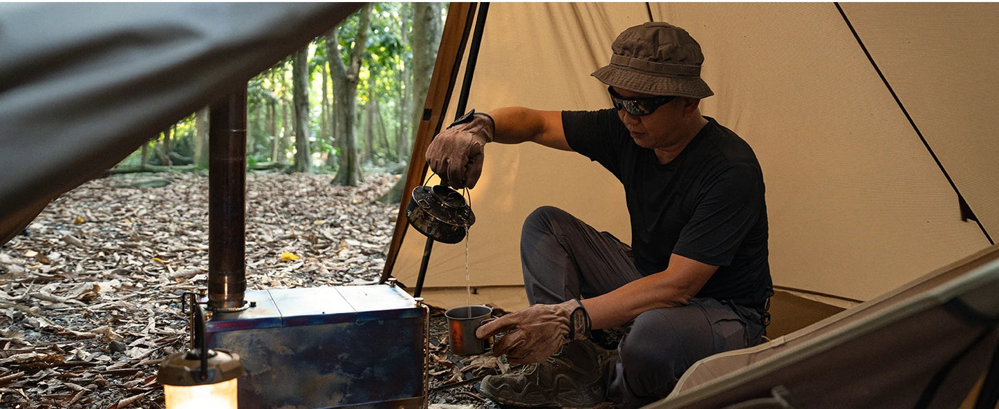 OneTigris Welding Gloves Fireproof Leather Work Gloves for Men/Women Forge BBQ Camping Wood Stove Heat-Insulating Cowhide