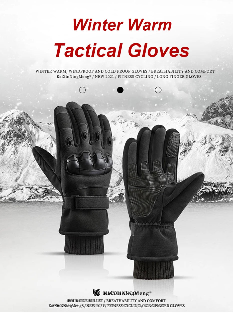 Winter tactical hunting full finger walking gloves, skiing protective sports gloves, riding gloves, motorcycle and mountaineerin