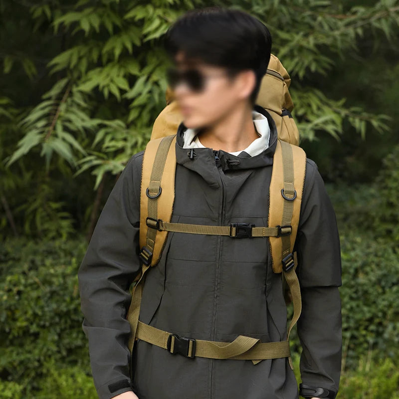 Tactical Climbing Backpack Large Capacity Travel Bag Outdoor Shoulder Camping Hiking Rucksack Men Women Mountaineering Backpack