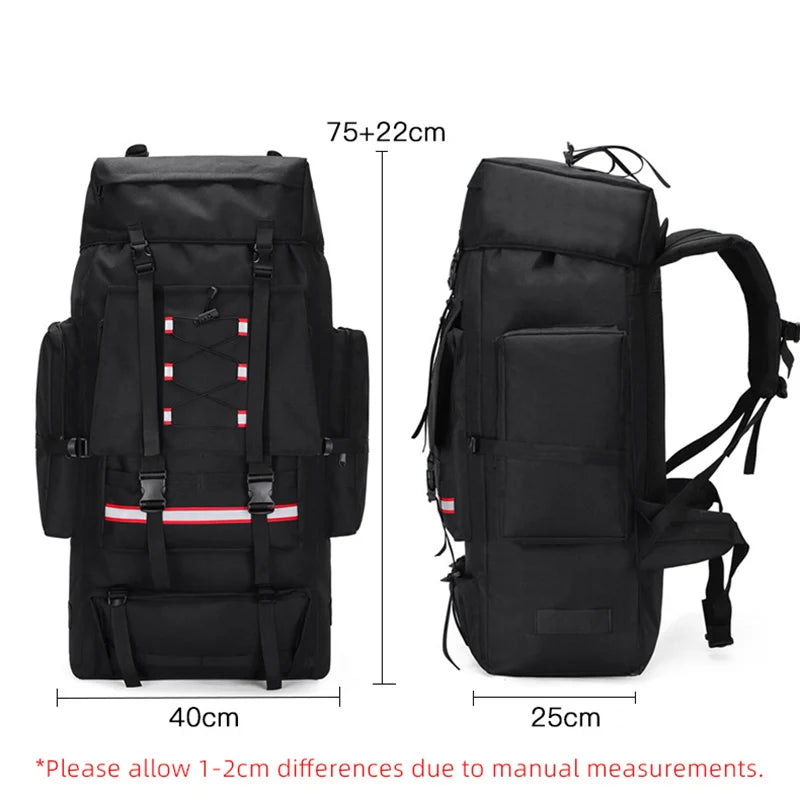 130L Hiking Camping Backpack Travel Large Luggage Bag Men Trekking Outdoor Sports Pack Molle Trekking Rucksack For Men Big Bag