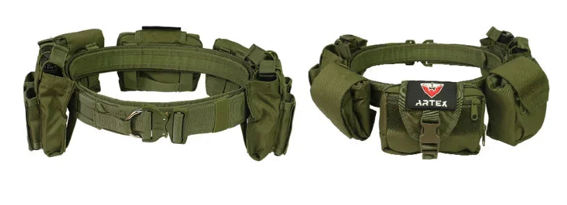 ARTEX Outdoor 1000D Nylon Battle Belt Sets Duty Belts Law Enforcement Airsoft Utility Belt with Mag Pouches