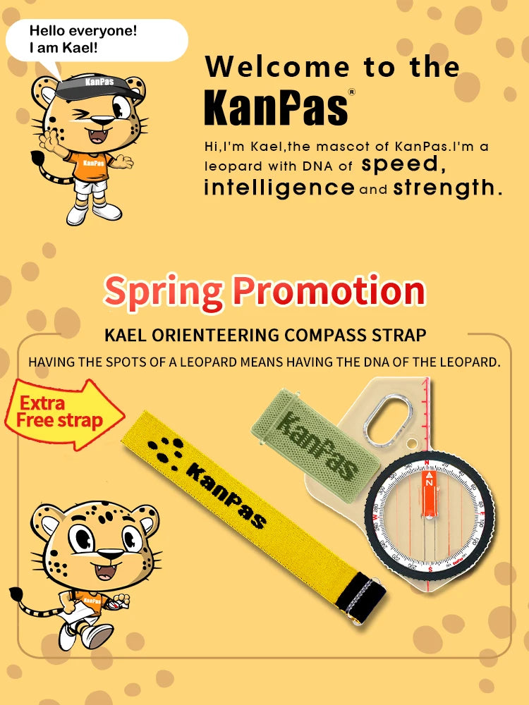 KANPAS  elite competition orienteering  thumb compass with silicon ring,MA-43-FS