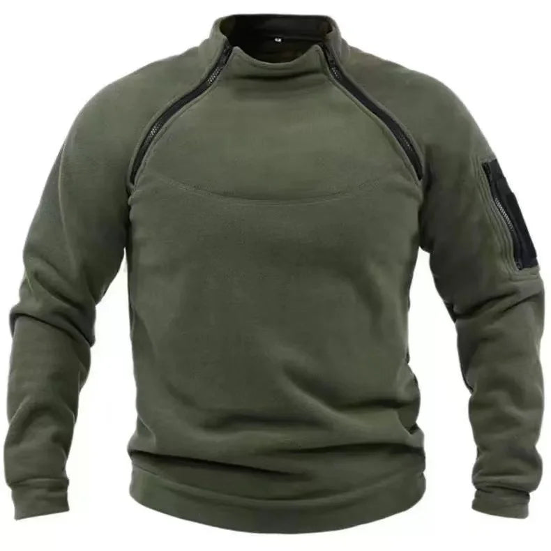 Men Polar Fleece Tactical Winter Autumn Hiking Fishing Camping Trekking Thermal Jackets Outdoor Sports Hood Caro Coat Softshell
