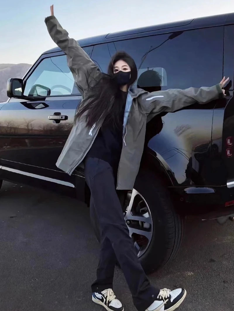 ARC SV Embroidery Bird Logo Three Layer Mens Womens Camping Coat Outdoor Waterproof Windbreaker Hiking Ski Jackets Unisex